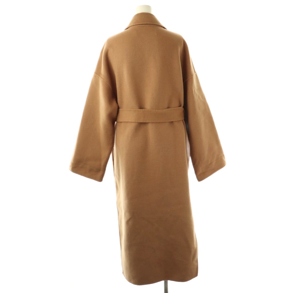 ザラ ZARA ウールベルテッドロングコート チェスター アウター S 