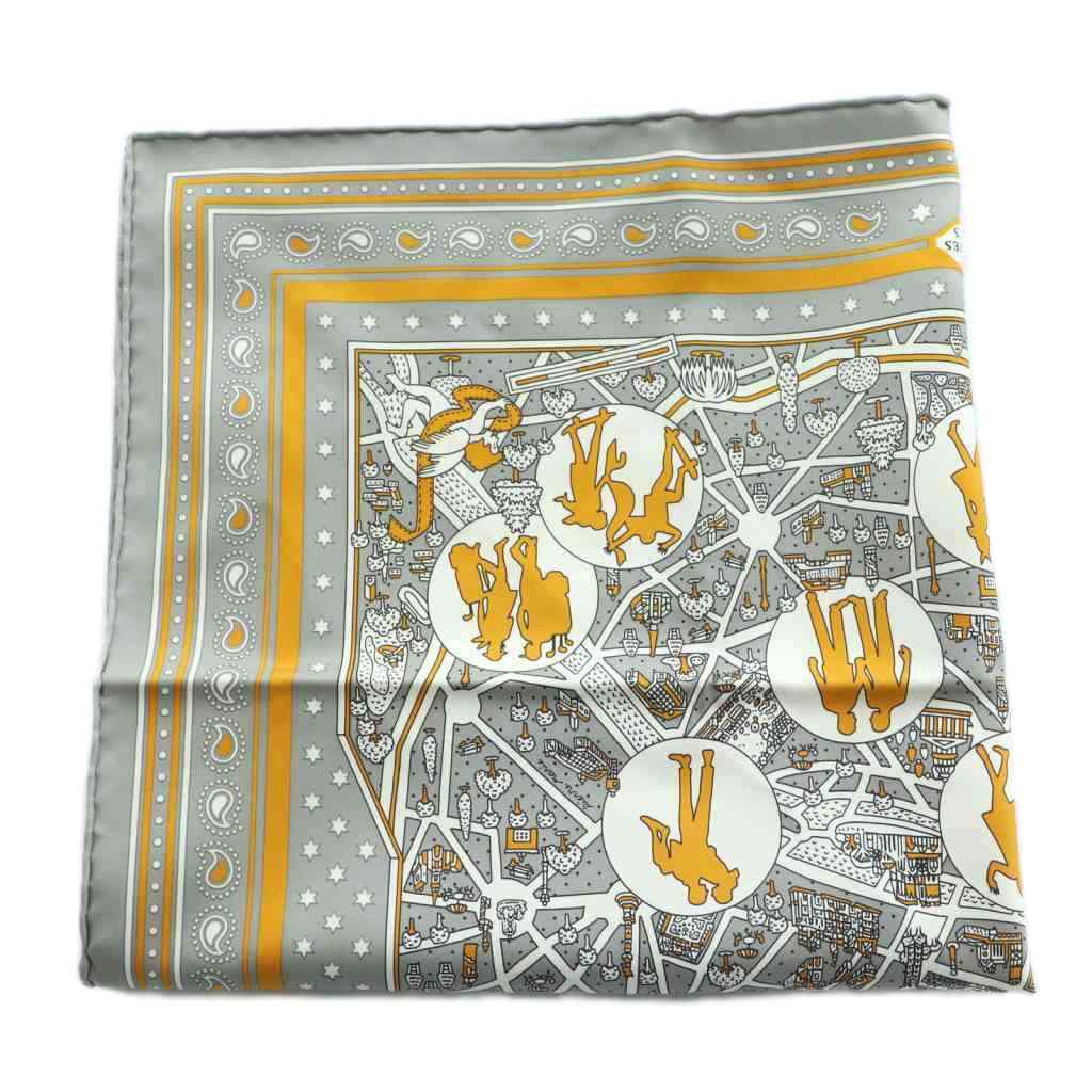 エルメス HERMES カレ55 LES NOUVEAUX AMOUREUX 新パリの恋人 バンダナ
