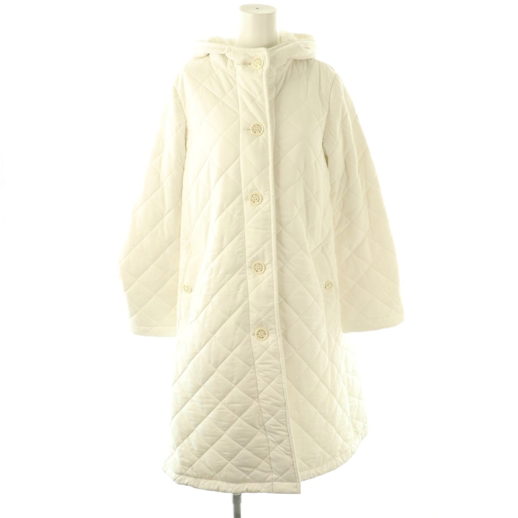 マッキントッシュ MACKINTOSH NEW GRANGE ボアキルティングコート アウター ロング 8 白 /NR ■OS ■SH レディース