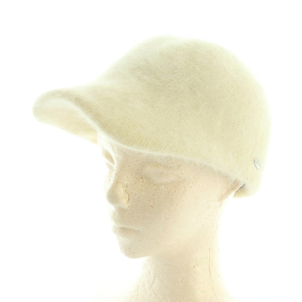 未使用品 キシダミキ KISHIDAMIKI angola cap キャップ 帽子 アンゴラ 