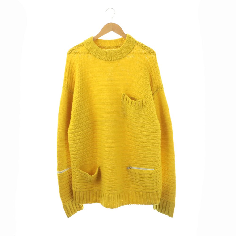 サカイ sacai ケーブル編みクルーネックプルオーバーニット セーター  