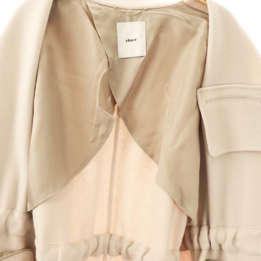 エブール ebure 24AW ジロンラムメルトン チェスターコート 38 