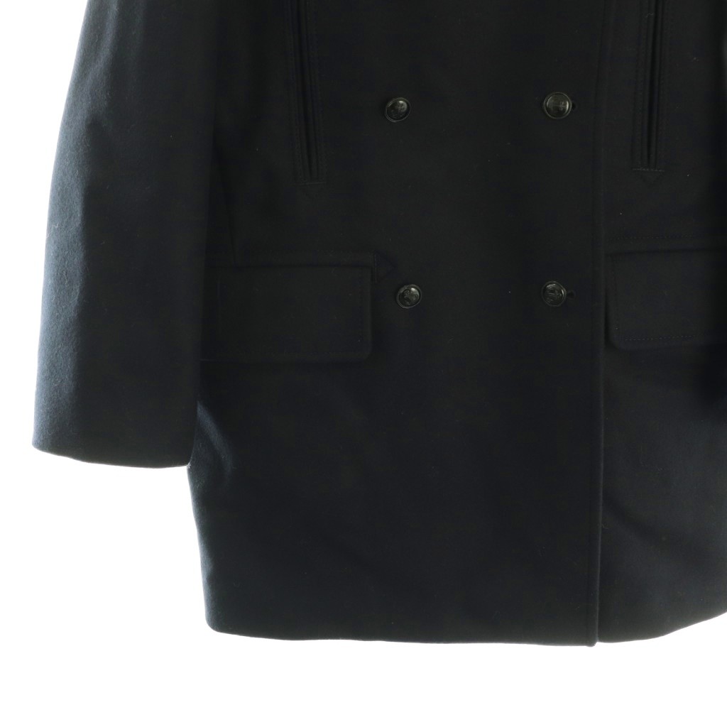 イエナ IENA 25AW メルトンウール ピーコート ダブル 36 ネイビー /HK ■OS  レディース