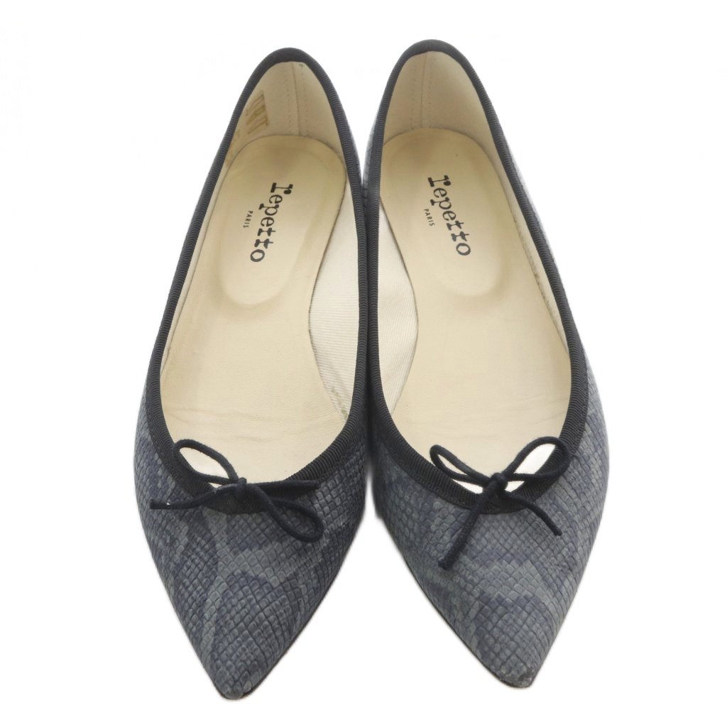 Gray Python Pump Repetto Brigitte Python Pattern Pointed Toe Pumps Gray /Sr Ladies | eBay