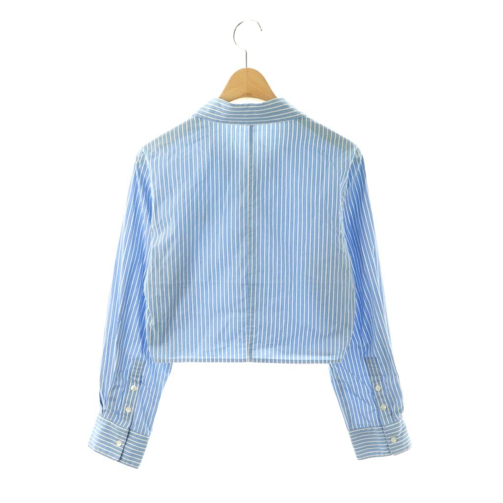 スナイデル SNIDEL 24AW ワンポイントショートシャツ ブラウス F シャツブルーsnidel