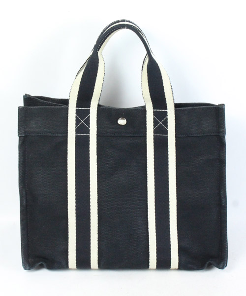 エルメス Hermes トートバッグ ボラボラ Pm キャンバス 黒 ブラック De21 メンズ 170 ベクトルパーク