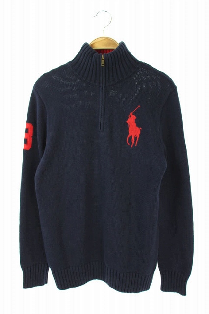 ポロ ラルフローレン POLO RALPH LAUREN ニット セーター 長袖 ハーフ  