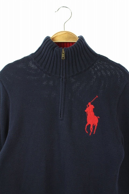 ポロ ラルフローレン POLO RALPH LAUREN ニット セーター 長袖 ハーフ  