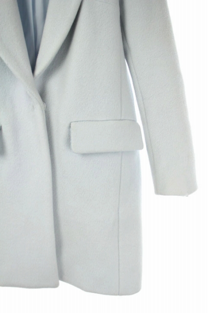 リランドチュール Rirandture フード付きチェスターコート ミディアム丈 スナップボタン 1 ライトブルー Os レディース 170 ベクトルパーク