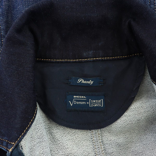 ディーゼル DIESEL Denim Phanty ワンピース ロング 半袖 デニム 切替 