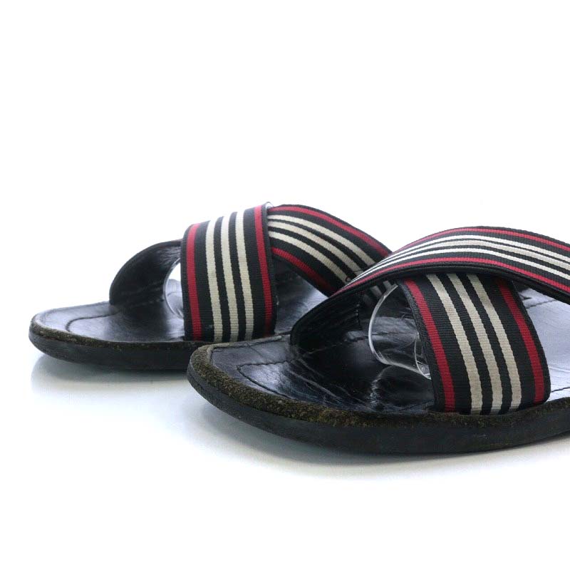 バーバリーブラックレーベル BURBERRY BLACK LABEL サンダル フラット 