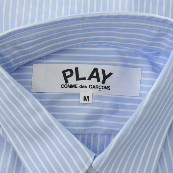 コムデギャルソンPLAY ×ノースフェイス　ストライプシャツ プレイ コム デ ギャルソン、ノースやCDGとコラボしたトップス発売