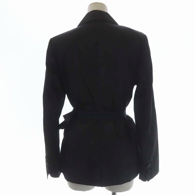 プラダ PRADA 19AW ベルト付ジャケット ミドル丈 ダブル くるみボタン  