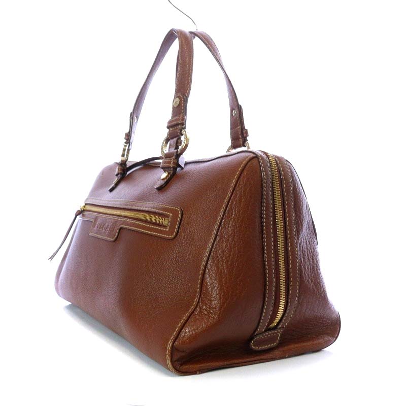 ブルガリ BVLGARI GCEREL ミニボストンバッグ ハンドバッグ レザー 