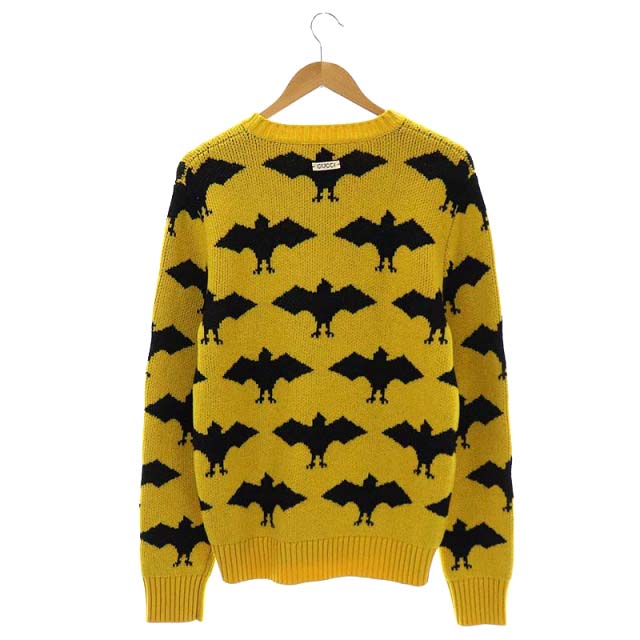 グッチ GUCCI Bat Jacquard Knit ジャガードニット アルパカ混 