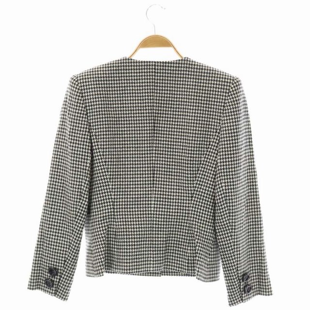 クリスチャンディオール ノーカラージャケット 千鳥格子 ヴィンテージ