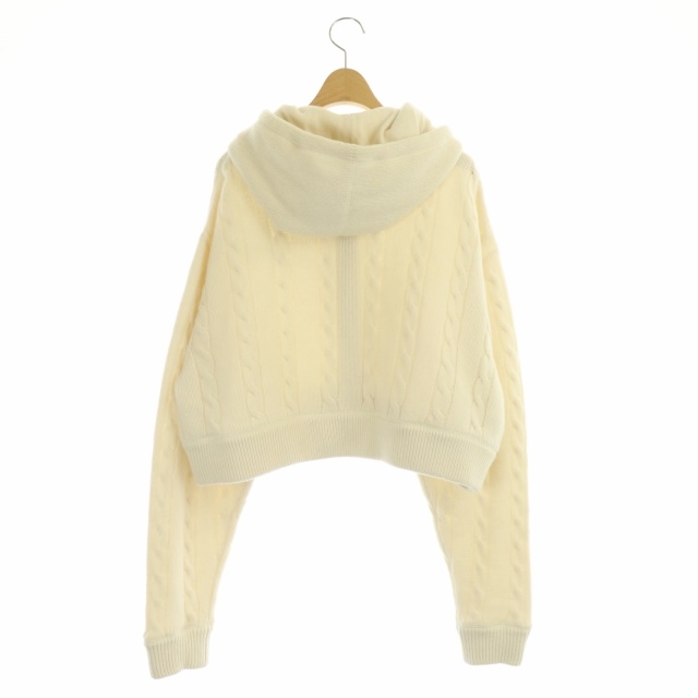 ミュウミュウ miumiu 21年製 ニット ウール カシミヤ混 ケーブル  