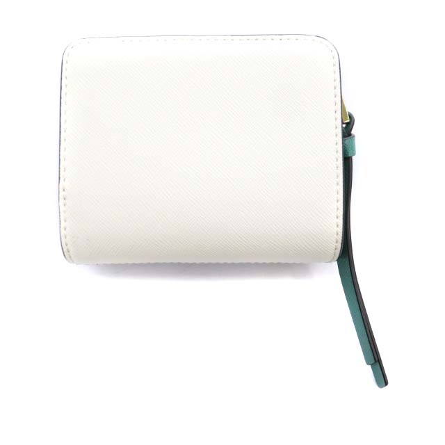 マークジェイコブス MARC JACOBS 二つ折り財布 黒 白 ブラック  