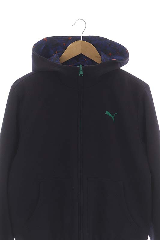プーマ PUMA ジップアップパーカー スウェット 長袖 フード ロゴ刺繍