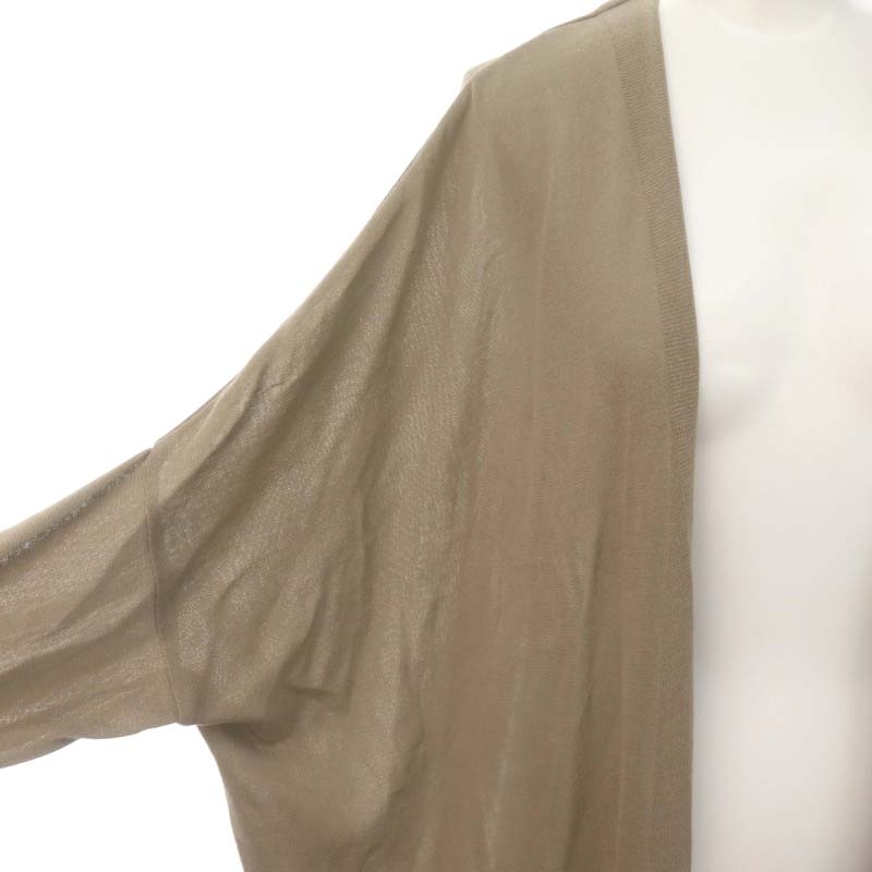 ミューズ ドゥーズィエム クラス MUSE de Deuxieme Classe 23SS shake code カーディガン トッパー 長袖 ボタンレス モカ レディース shake code ショートカーディガン（カーディガン）｜Deuxieme