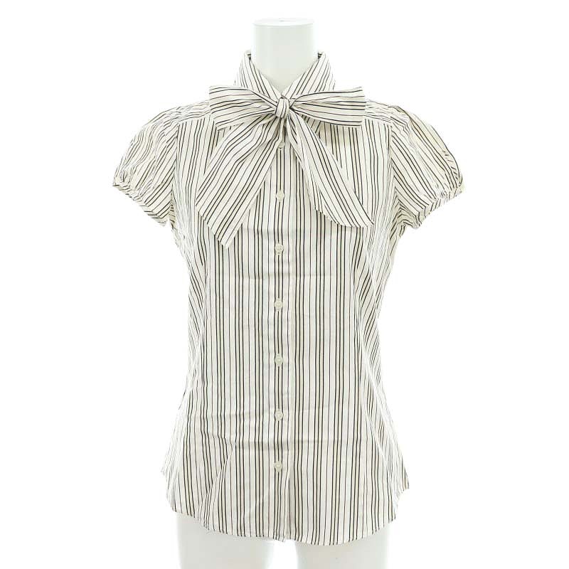 BURBERRY BLUELABEL フリル付き半袖シャツ BURBERRY ブルーレーベル