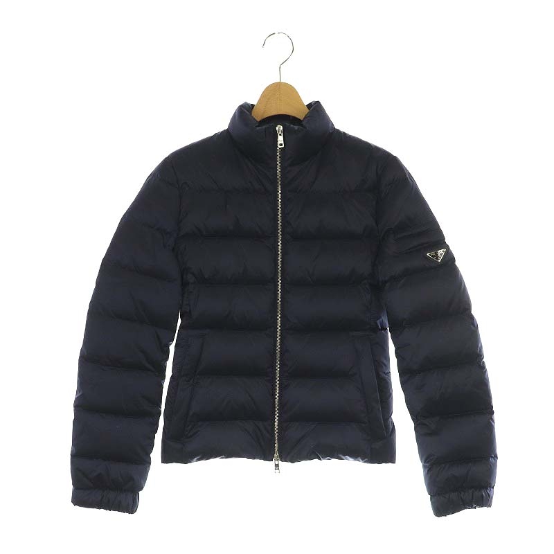 プラダ PRADA ダウンジャケット 三角ロゴプレート アウター ジップ  