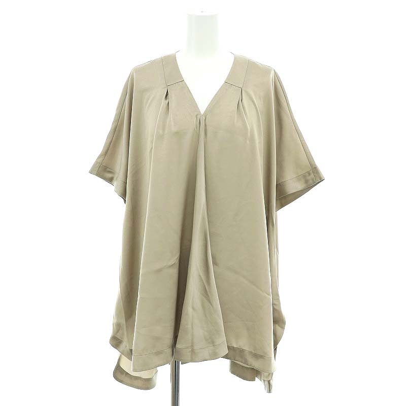 未使用品 ティーマットマサキパリ T-mat Masaki-Paris Vネックフレア 