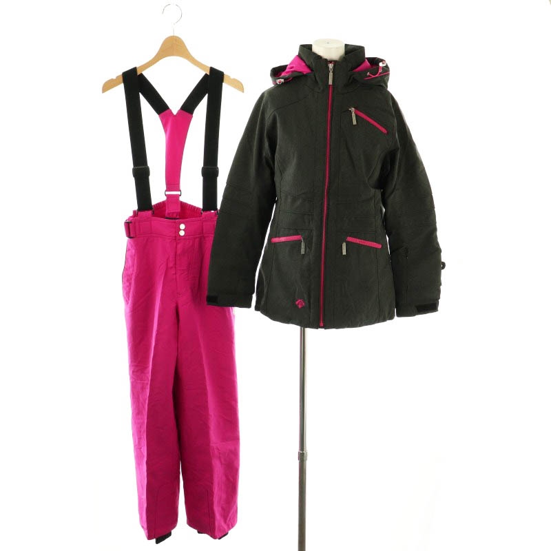 デサント DESCENTE セットアップ ジャケット 中綿 パンツ S グレー