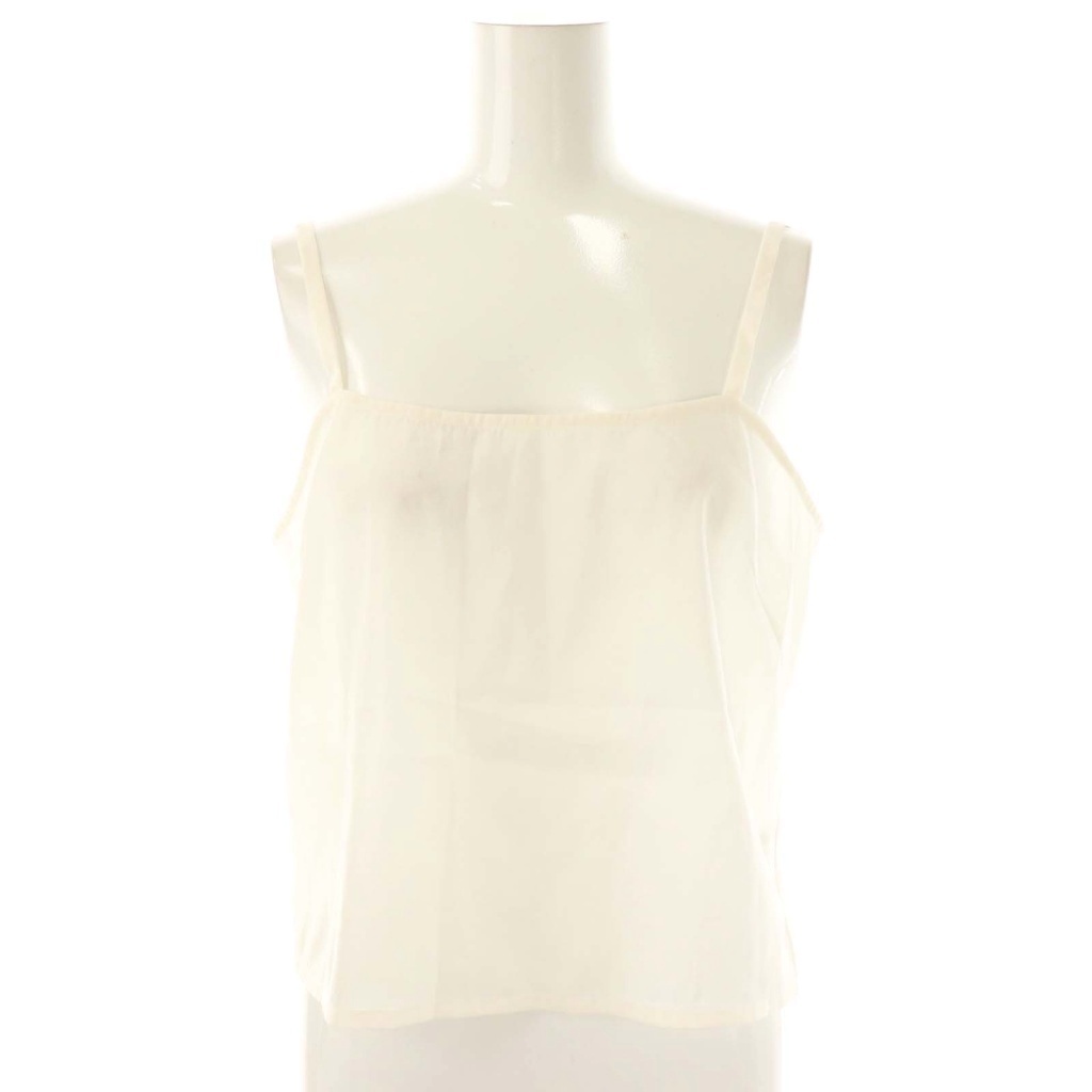 シーニュ cygne バックジップパフスリーブシアーブラウス 0 ホワイト