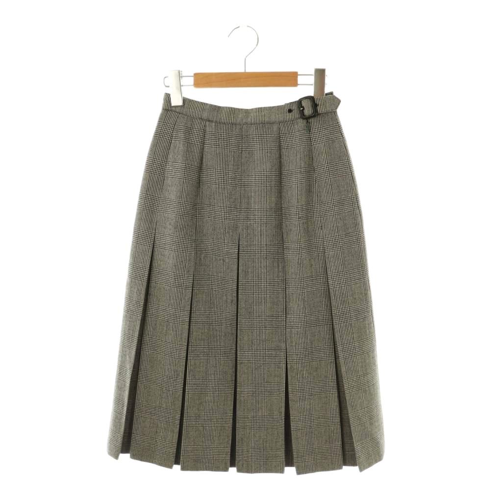 ☆希少☆バーバリー ウール100% ノバチェックロングプリーツ