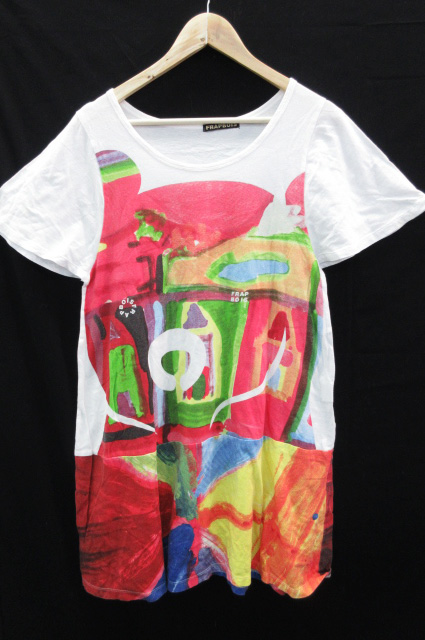 フラボア Frapbois Tシャツ カットソー ロング Uネック 半袖 白 ホワイト Ff10 メンズ 171 ベクトルパーク