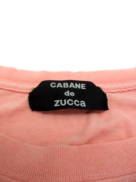 カバンドズッカ CABANE de zucca Tシャツ カットソー 半袖 ラウンド 