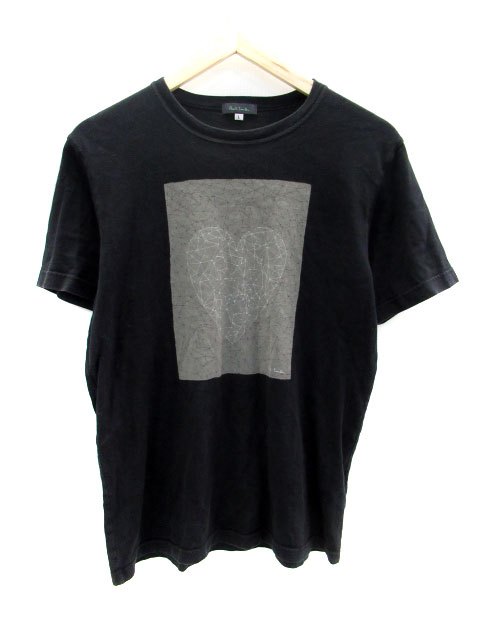 ポールスミス Paul Smith Tシャツ カットソー ラウンドネック 半袖 プリント L 黒 ブラック Ah22 メンズ 171 ベクトルパーク