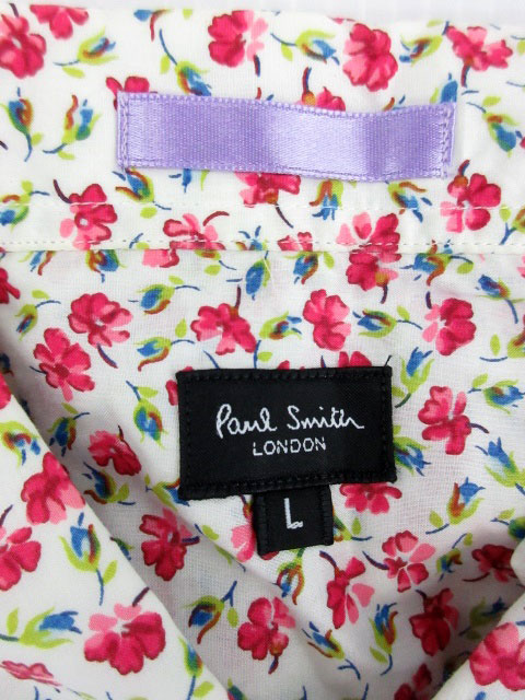 極美品　現行　ポールスミス　シャツ　花柄　水彩画　マルチカラー　L Paul Smith ONLINE SHOP｜ポール・スミス