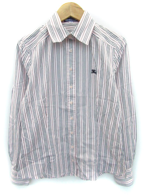 BURBERRY BLUE labelストライプ 長袖シャツ バーバリーブルー