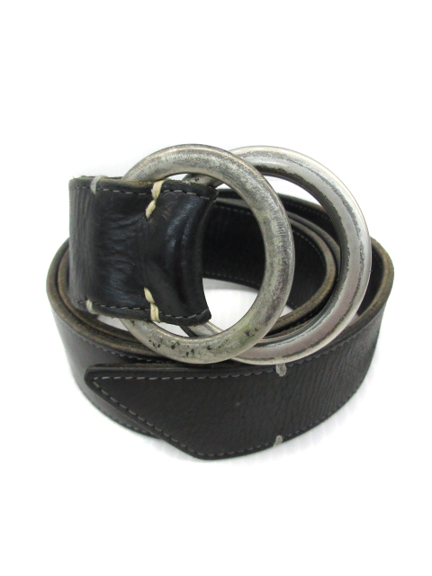 ビンテージ]イッセイミヤケベルト Vintageイッセイミヤケ レザーベルト