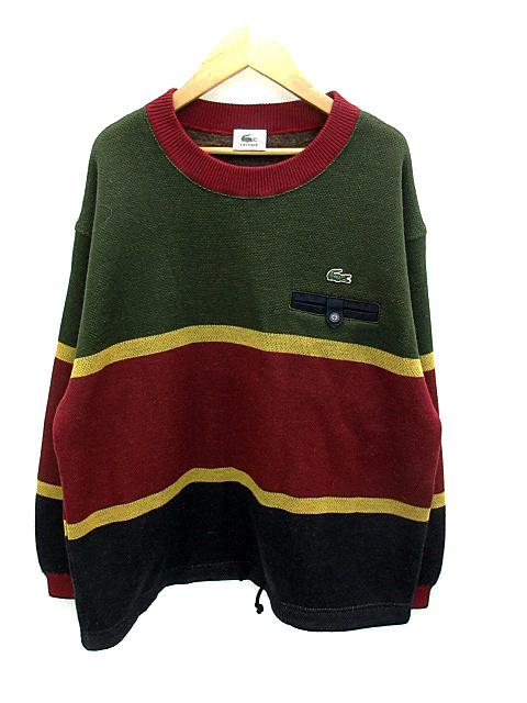 ラコステ Lacoste ニット カットソー ラウンドネック 長袖 裏起毛 ラコステ Lacoste ニット カットソー ラウンドネック 長袖 裏起毛