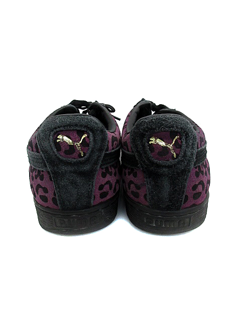 プーマ Puma スエードアニマル Suede Anml シューズ スニーカー ローカット ヒョウ柄 レオパード柄 28 紫 パープル 黒 ブラック 02 Ns43 メンズ 171 ベクトルパーク