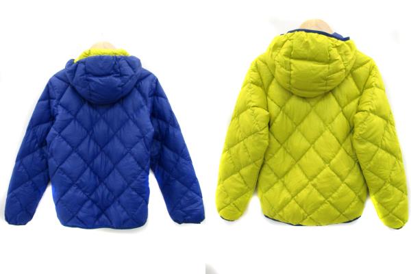 montbell リバーシブルダウンジャケット ネイビー/イエロー　150 モンベル Montbell ジャケット ダウン キルティング