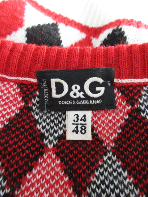 ディー&ジー ドルガバ ドルチェ&ガッバーナ D&G ベスト ニット