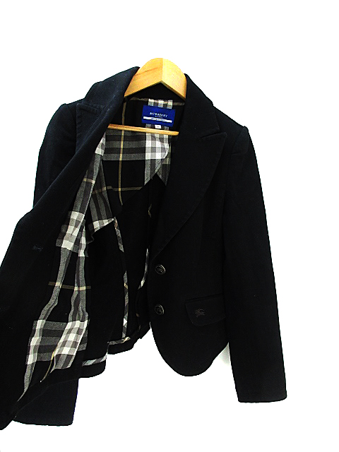 BURBERRY BLUE LABEL 黒 ブレザー 36 BURBERRY BLUE LABEL - バーバリーブルーレーベル BURBERRY BLUE