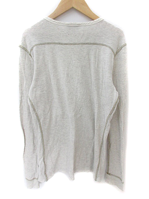 ディーゼル DIESEL Tシャツ カットソー ヘンリーネック 長袖 ワッフル 