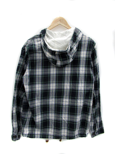 ステューシー STUSSY ジャケット パーカー ミドル丈 チェック柄 ジップ 