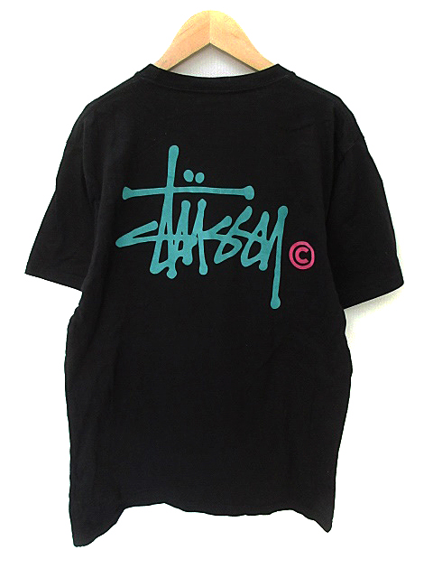 ステューシー STUSSY Tシャツ カットソー ラウンドネック 半袖 ロゴ  