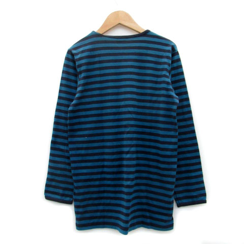 マリメッコ Marimekko Tシャツ カットソー 長袖 薄手 ボーダー柄 152 158 ブルー 青 ネイビー 紺 Ms4 女の子 レディース 171 ベクトルパーク