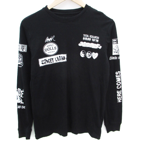 ディーゼル DIESEL Tシャツ カットソー 長袖 ラウンドネック ロゴ 