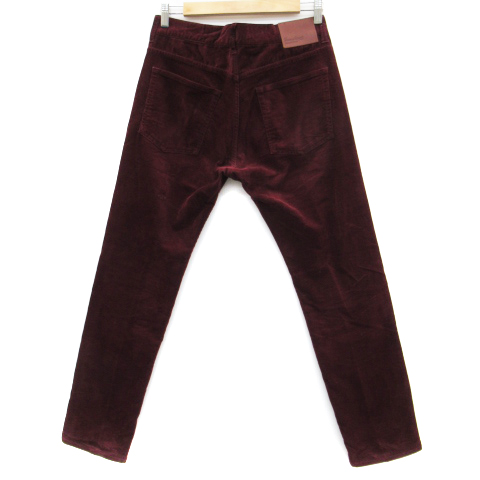 ビームスハート Beams Heart パンツ ストレート ロング丈 コーデュロイ M ワインレッド Sm5 メンズ 171 ベクトルパーク