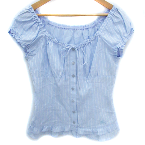 BURBERRY BLUE LABEL 半袖ブラウス 36 未使用品 バーバリーブルーレーベル BURBERRY BLUE LABEL