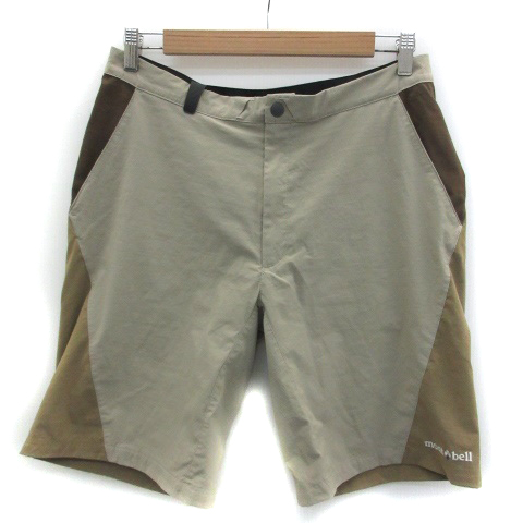モンベル Montbell パンツ ショート丈 短パン 刺繍 L ベージュ Ym23 メンズ 171 ベクトルパーク