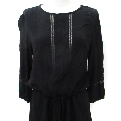 トミーヒルフィガー Tommy Hilfiger ワンピース ミモレ丈 長袖 ラウンドネック 切替 シースルー リボン レース 4 黒 ブラック Ff11 レディース 171 ベクトルパーク トミーヒルフィガー Tommy Hilfiger ワンピース ミモレ丈 長袖 ラウンドネック 切替 シースルー リボン レース 4 黒 ブラック Ff11 レディース 171 ベクトルパーク